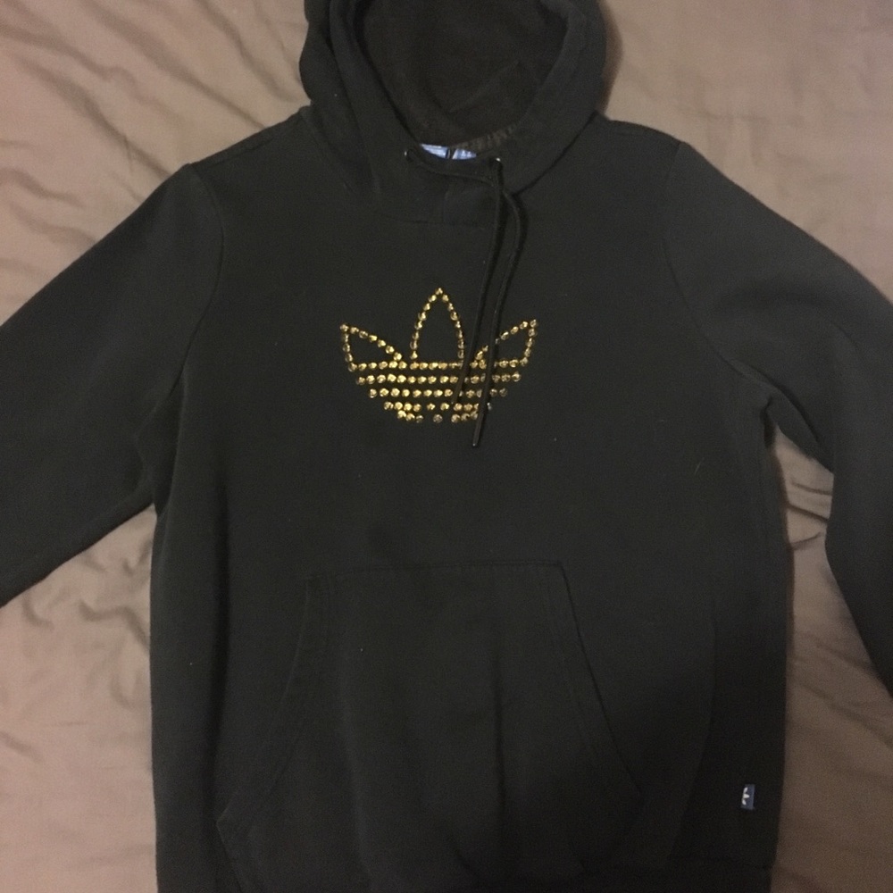 Adidas women’s gold trefoil hoodie
